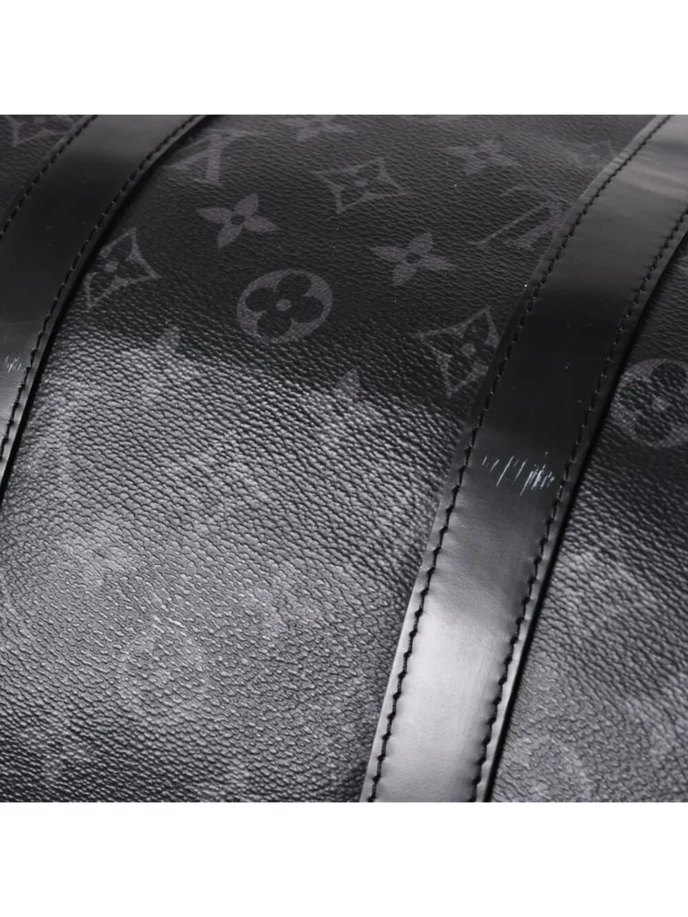 Louis Vuitton Keepall Bandouliere 45 Boston Bag Monogram Eclipse Black